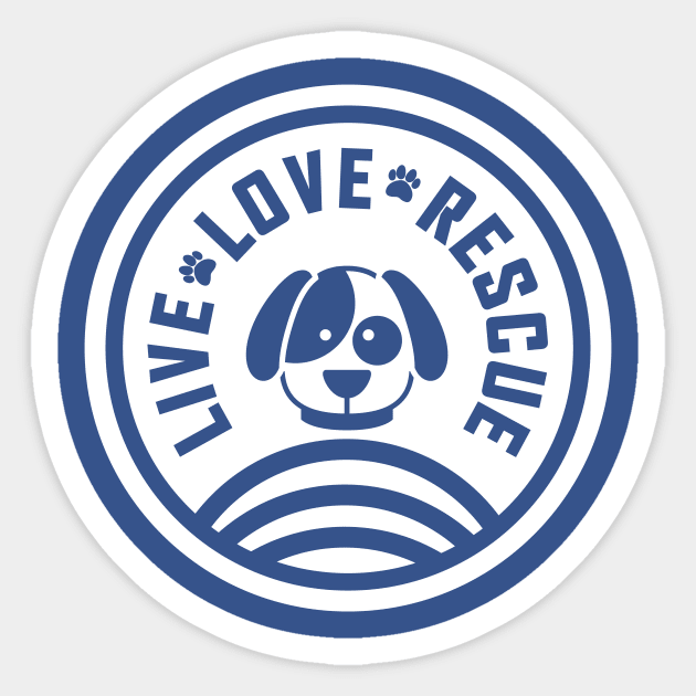 Live Love Rescue Sticker by stardogs01